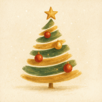 Christmas & New Year Greeting Cards – AI-Crafted (Pack of 3)