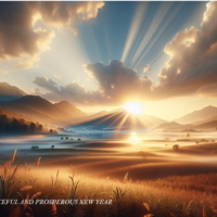 New Year card ai generated