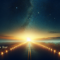 New Year card ai generated