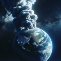 ai art , earth and climate change