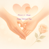 AI generated Valentine card