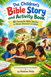 image of children's bible story and activity ebook